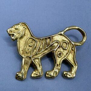 Achaemenid Lion Appliqué Brooch Signed Sterling Silver Metropolitan Museum Art
